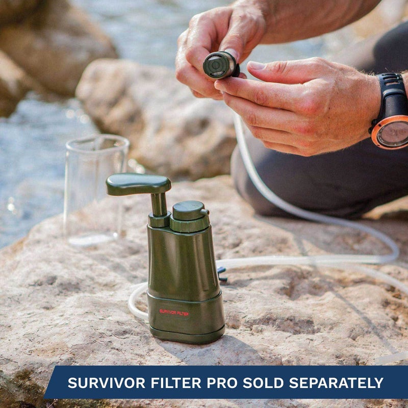 Survivor Filter فلتر الناجي - بديل فلتر أولي فائق | مختبر في الولايات المتحدة - متوافق مع فلتر المياه الطارئ المحمول PRO و PRO X - Image 5